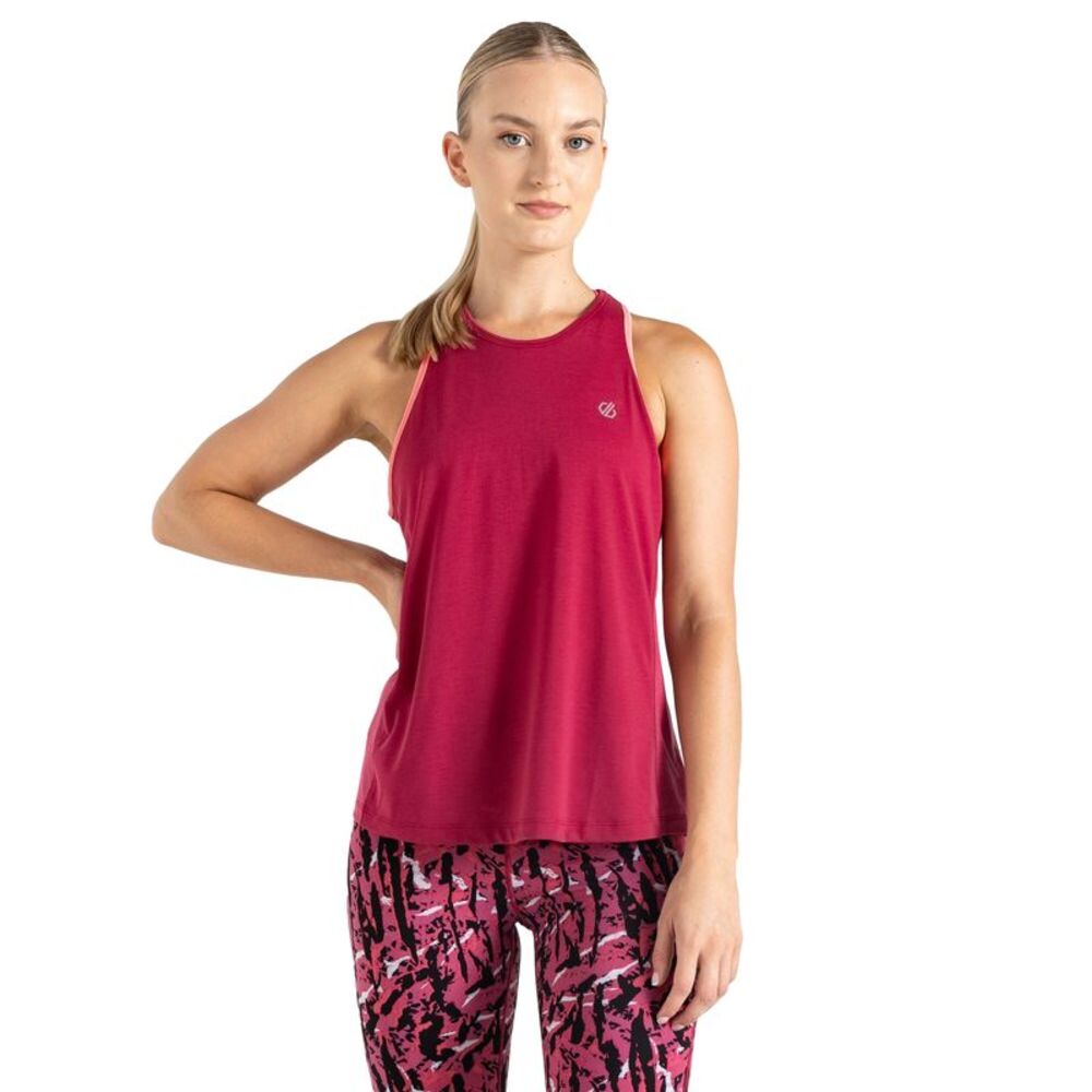 Dare 2B Womens/Ladies Gravitate Tank Top / Berry Pink/Neon Pink